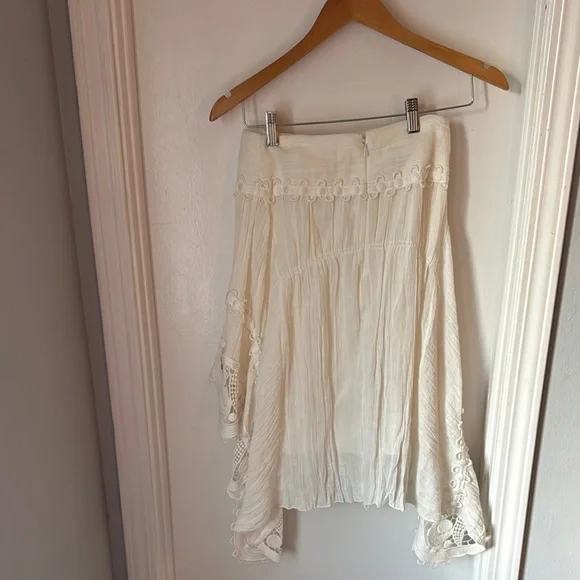 Chloé Cream Lace Midi Skirt - Picture 2 of 5